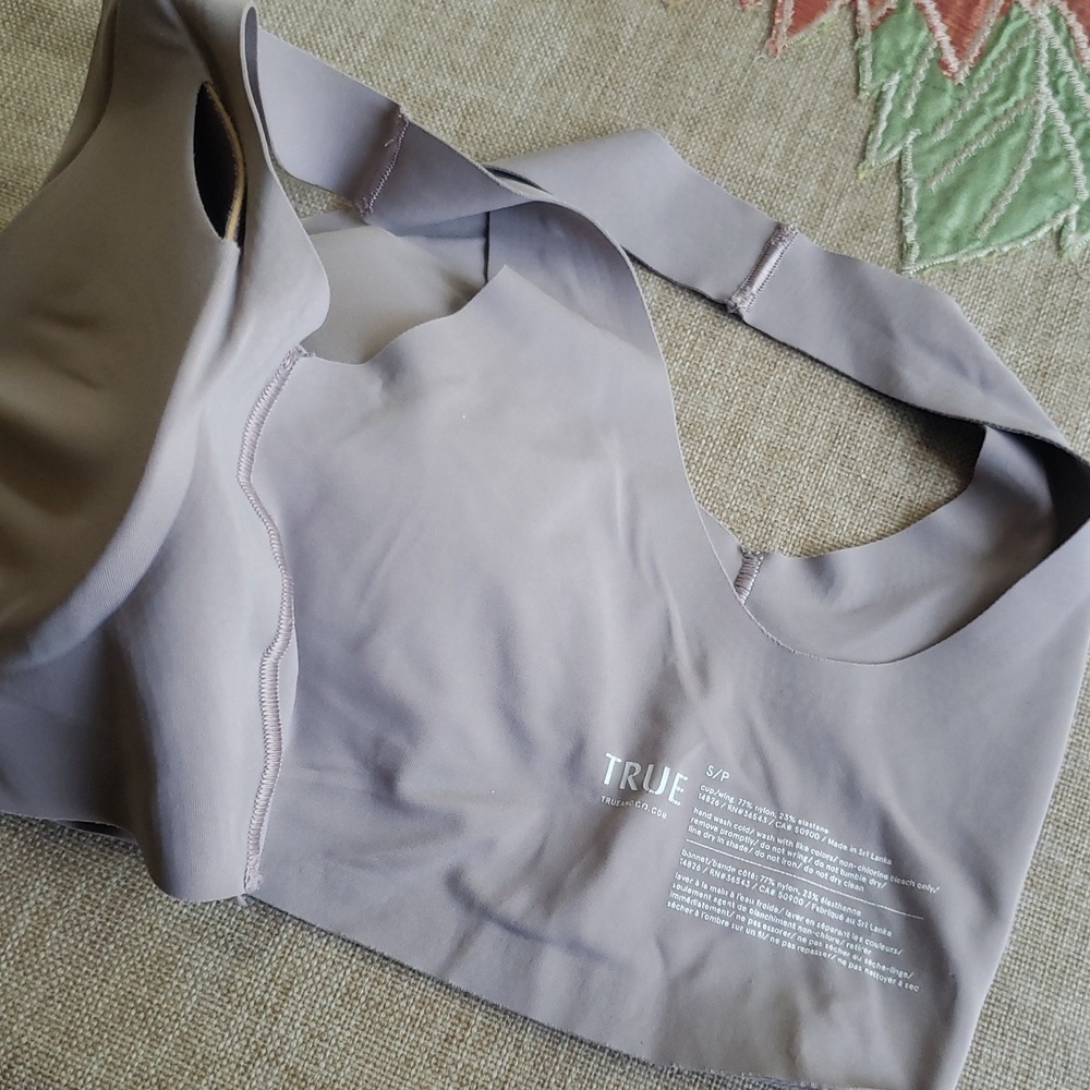True Seamless Gray Women's Padded  Bra S - Picture 4 of 4